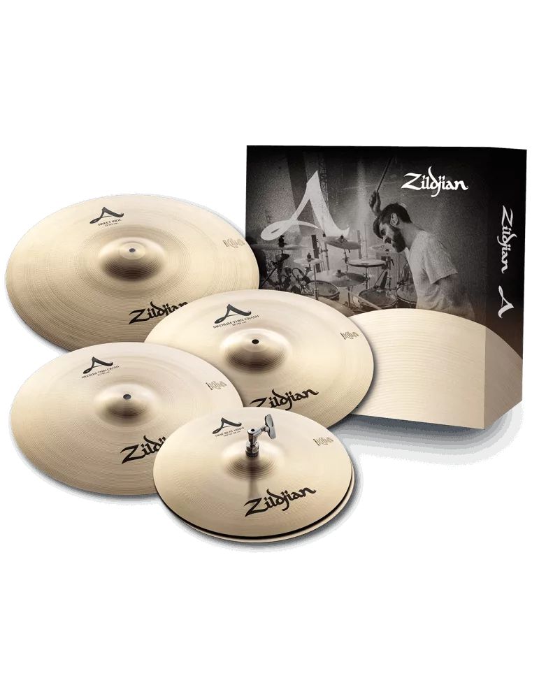  ZILDJIAN A0391 Paquete - Juego 14"-16"-18"-21"|MusicGoodDeal 