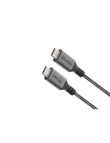 INFOBIT USBU4CC2050 Cordon cuivre USB4 actif 5m  iCable-U4-CC2050 4K 60Hz Alimentation 60W