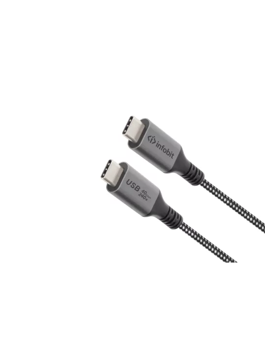 INFOBIT USBU4CC2050 Cordon cuivre USB4 actif 5m  iCable-U4-CC2050 4K 60Hz Alimentation 60W