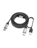 INFOBIT ICABLEUSBACC10AA Cordon USB 3.0 actif  iCable-USB-ACC10-AA USB-A (M) vers USB-A (M) 10m
