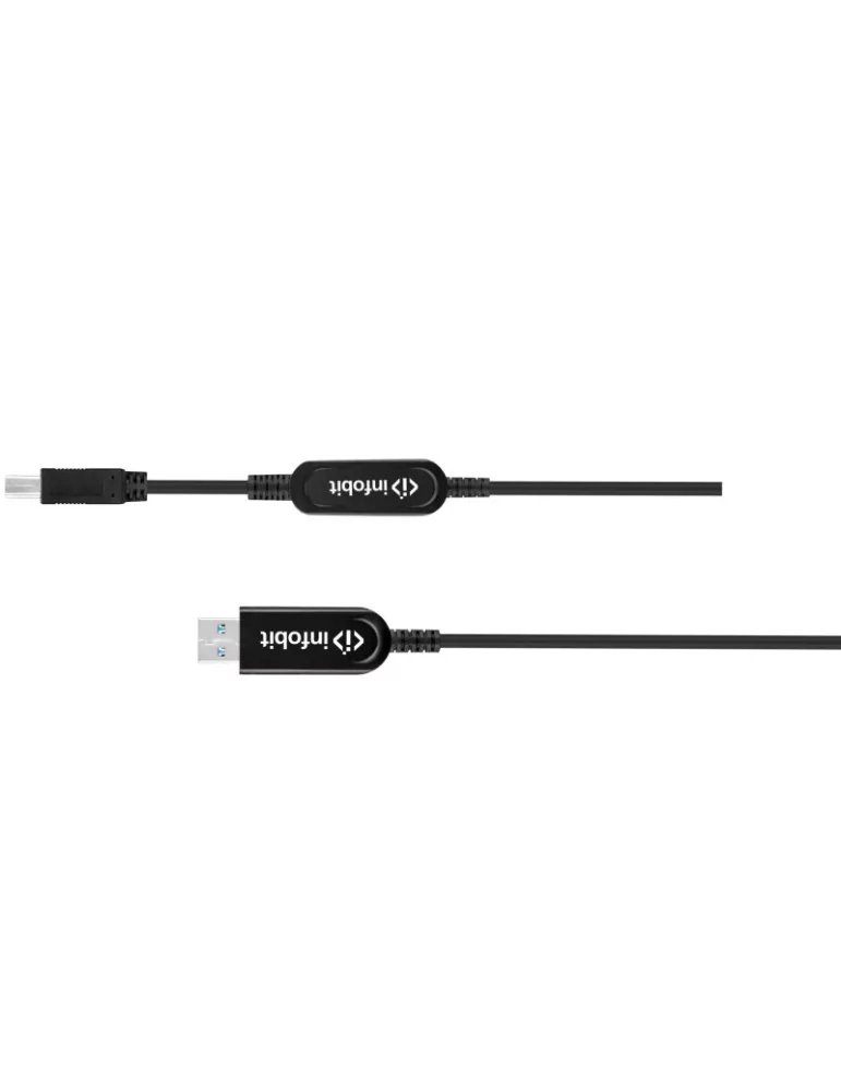 INFOBIT U31AMBM3225 Câble actif fibre optique 25m USB3.1 Type A(M) vers B(M) Infobit U31-AMBM32-25