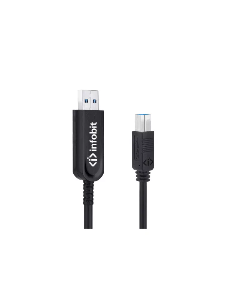 INFOBIT U31AMBM3225 Câble actif fibre optique 25m USB3.1 Type A(M) vers B(M) Infobit U31-AMBM32-25