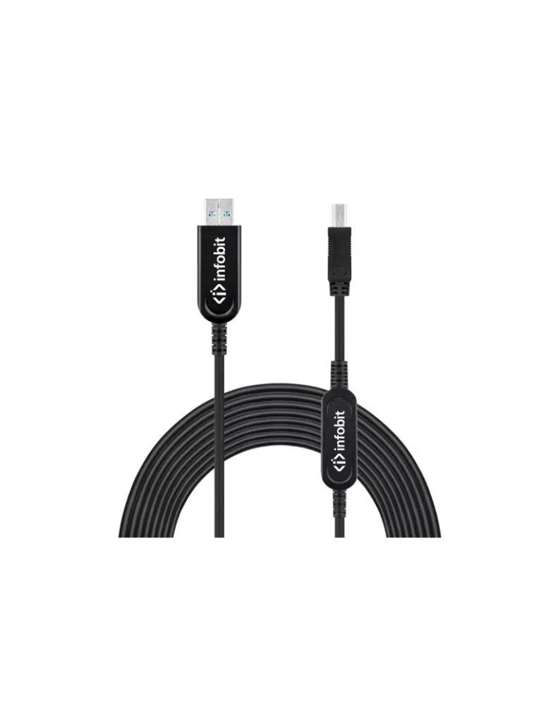 INFOBIT U31AMBM3225 Câble actif fibre optique 25m USB3.1 Type A(M) vers B(M) Infobit U31-AMBM32-25