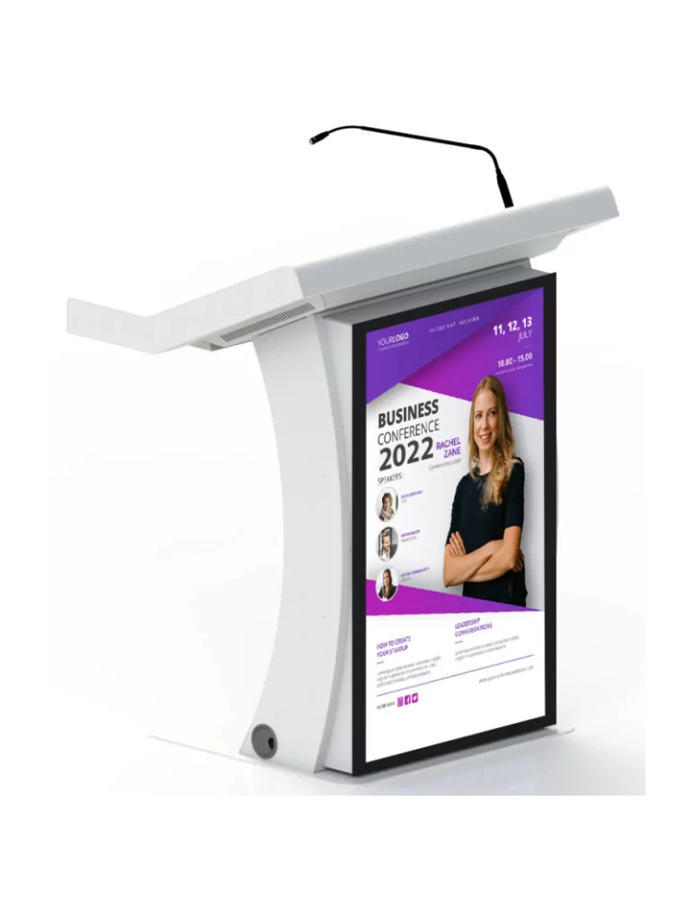 TEMAS DL24B Pupitre numerique Temas  avec minPC moniteur tactile 22'' et 43'' en façade