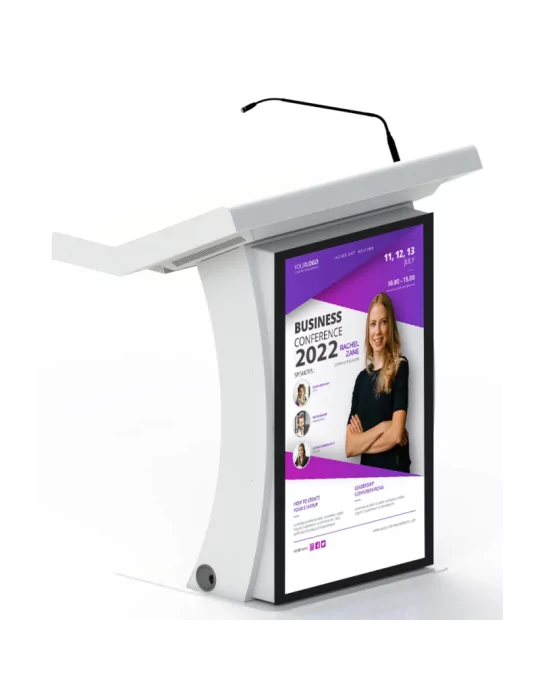 TEMAS DL24B Pupitre numerique Temas  avec minPC moniteur tactile 22'' et 43'' en façade
