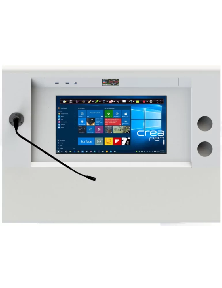 TEMAS DL24B Pupitre numerique Temas  avec minPC moniteur tactile 22'' et 43'' en façade