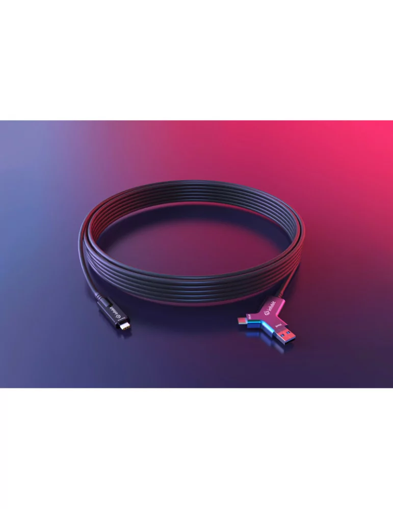 INFOBIT iFIBERY10 Câble optique  iFiber Y10 USB3.2 - USB-(A+C) vers USB-C 10m