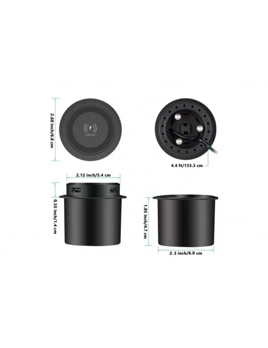 INFOBIT IMEETINGW60 Chargeur téléphone de table Infobit - iMeeting W60 compatible iPhone et Android