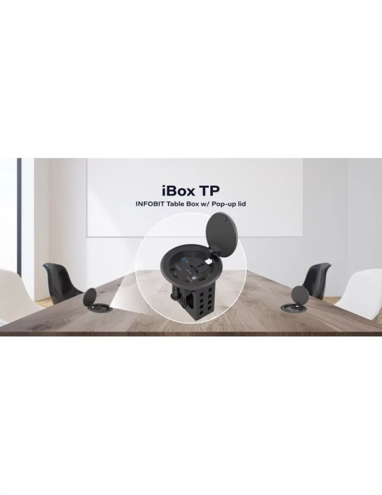 INFOBIT IBOXTP Boîte de table avec couvercle rabattable seulement - Infobit iBox TP