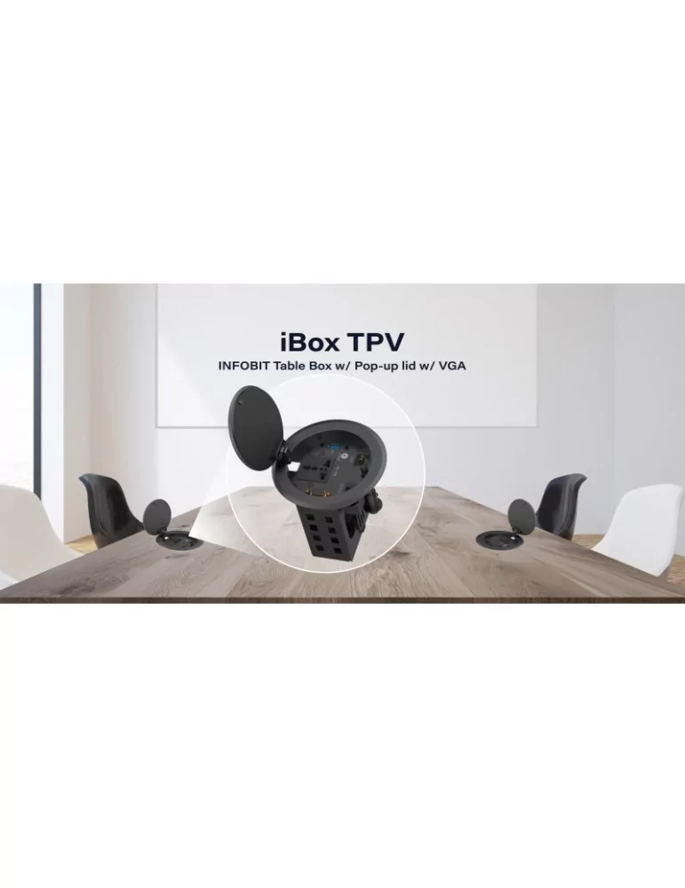 INFOBIT IBOXTPV Boîte de table avec couvercle rabattable et VGA - Infobit iBox TPV