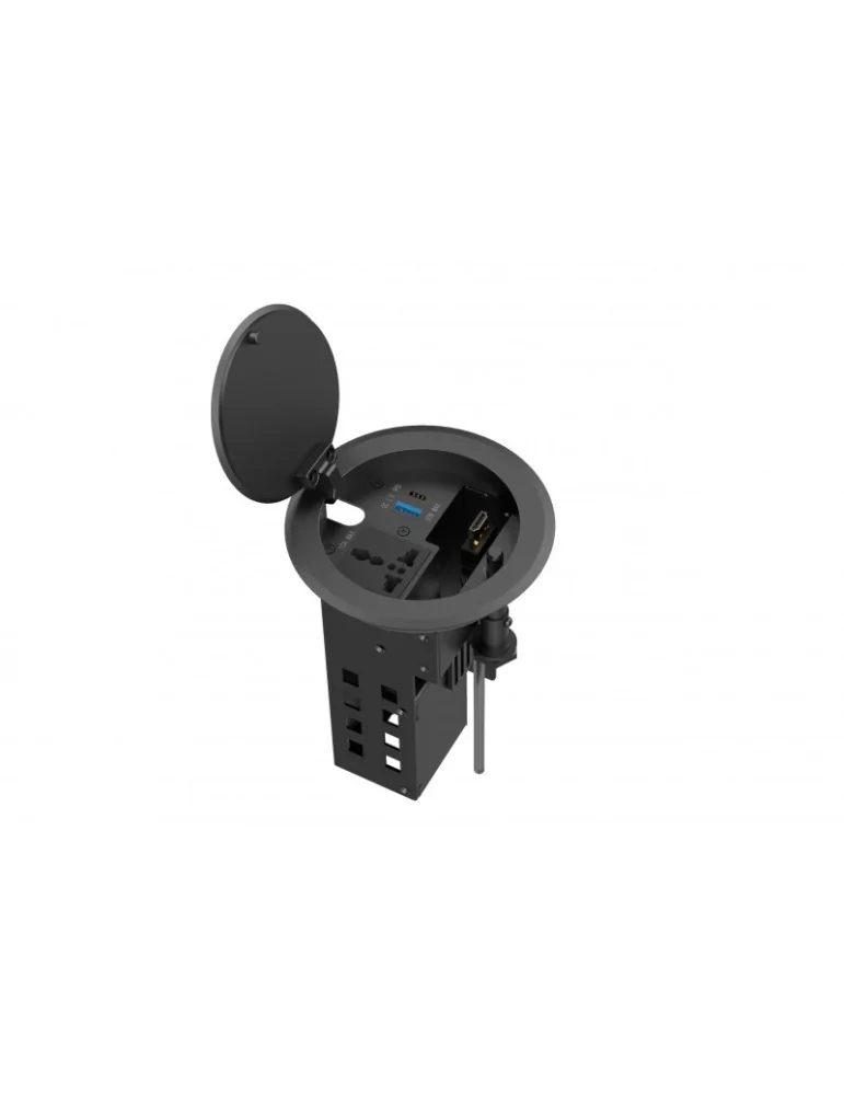 INFOBIT IBOXTPC Boîte de table avec couvercle rabattable et USB-C - Infobit iBox TPC