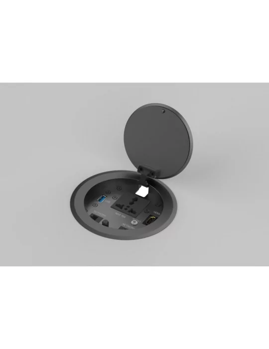INFOBIT IBOXTPC Boîte de table avec couvercle rabattable et USB-C - Infobit iBox TPC
