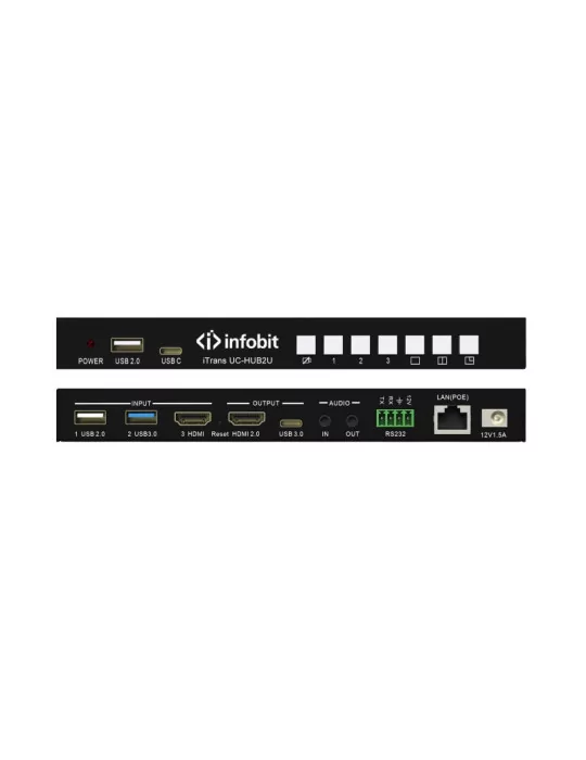 INFOBIT ITRANSUCHUB2U HUB Infobit iTrans UC-HUB2U Mixer 2 cameras HDMI ou USB