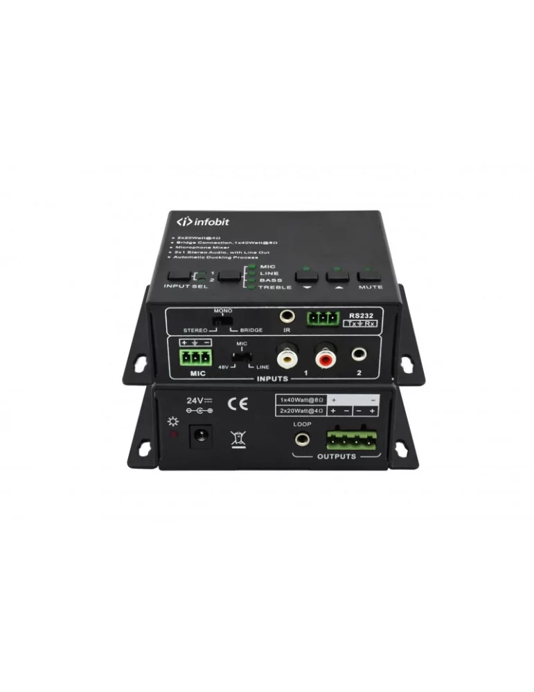 INFOBIT ISOUNDPA20 Amplificateur audio iSound PA20 - Infobit