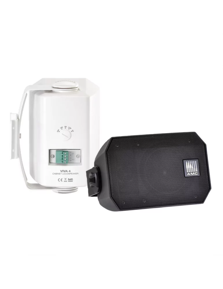 AMC VIVA4W Enceinte  VIVA 4 Blanc 20W livré avec support de montage