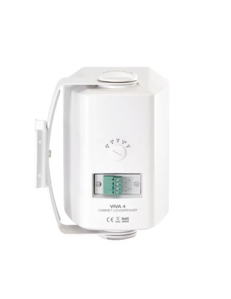AMC VIVA4W Enceinte  VIVA 4 Blanc 20W livré avec support de montage