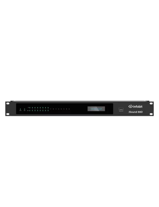 INFOBIT ISOUND88D Processeur de Signaux digitaux audio 8X8 Infobit iSound 88D (DSP) avec Dante