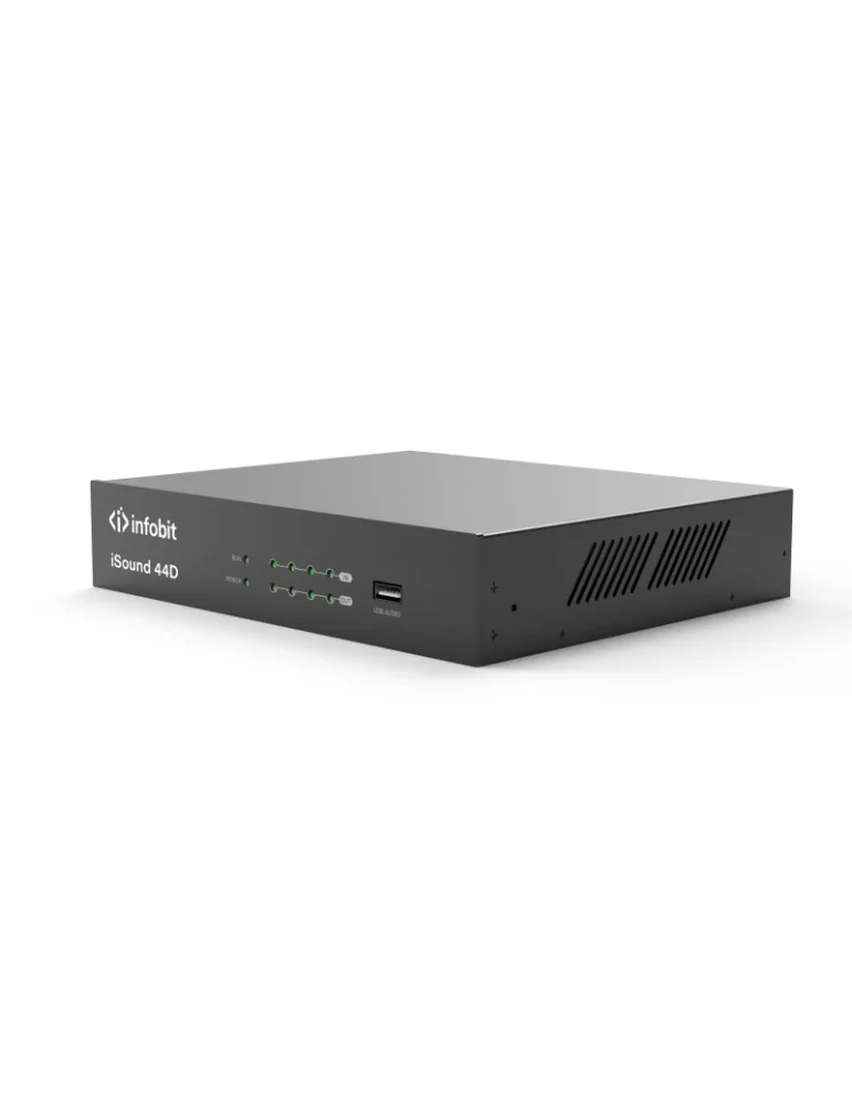 INFOBIT ISOUND44D Processeur de Signaux digitaux audio 4X4 Infobit iSound 44D (DSP) avec Dante