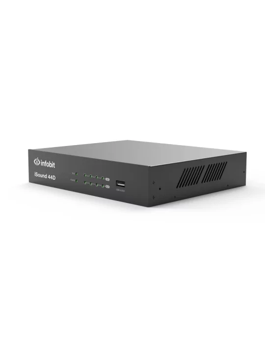 INFOBIT ISOUND44D Processeur de Signaux digitaux audio 4X4 Infobit iSound 44D (DSP) avec Dante