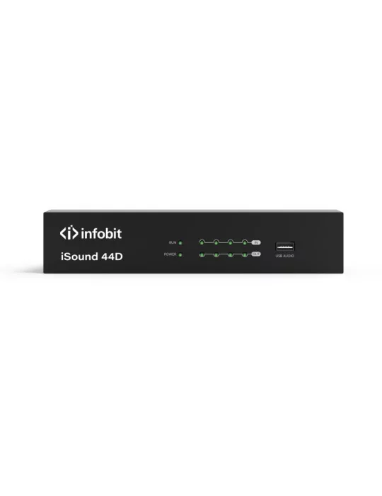 INFOBIT ISOUND44D Processeur de Signaux digitaux audio 4X4 Infobit iSound 44D (DSP) avec Dante