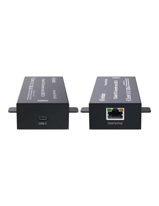 INFOBIT iTRANSDUTR22C Decodeur/Encodeur Audio Dante USB  iTrans DU-TR-22C - 2CH (TR) avec PoE Port USB-C