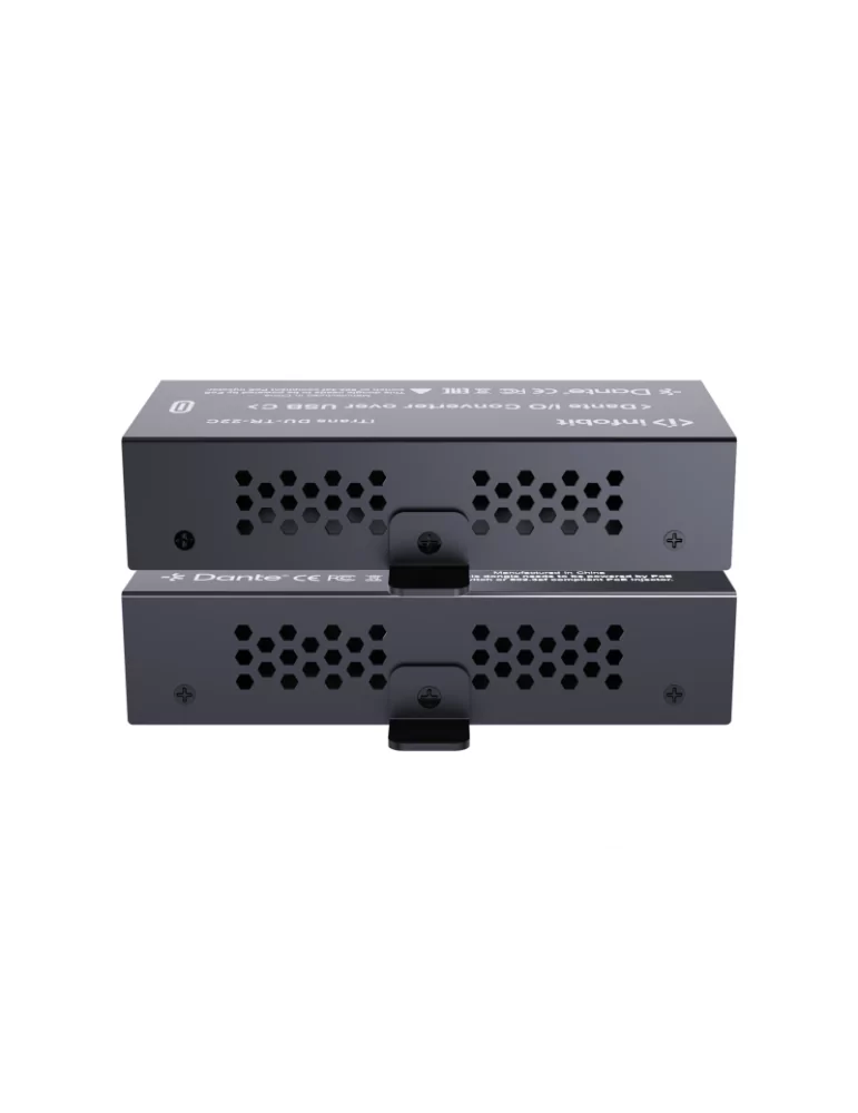 INFOBIT iTRANSDUTR22C Decodeur/Encodeur Audio Dante USB  iTrans DU-TR-22C - 2CH (TR) avec PoE Port USB-C