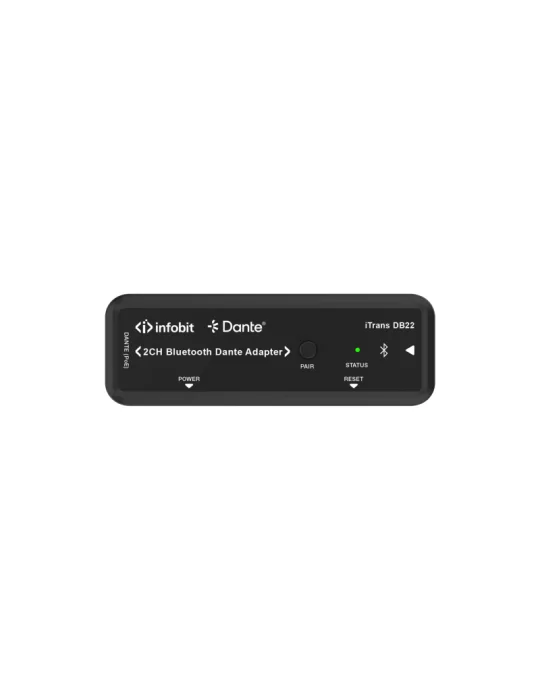 INFOBIT ITRANSDB22 Adaptateur Bluetooth Dante 2 canaux  iTrans DB-22
