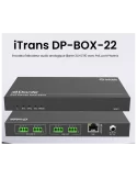 INFOBIT iTRANSDPBOX22 Encodeur/Décodeur  iTrans DP-BOX-22 audio analogique Dante 2CH (TR) avec PoE port Phoenix AES67