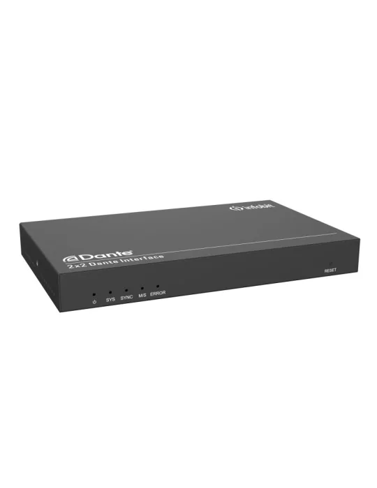 INFOBIT iTRANSDPBOX22 Encodeur/Décodeur  iTrans DP-BOX-22 audio analogique Dante 2CH (TR) avec PoE port Phoenix AES67