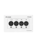 INFOBIT ITRANSDX22EUK Plaque murale  iTrans DX-22-EUK Dante 2CH - version UE/Royaume-Uni avec PoE port XLR