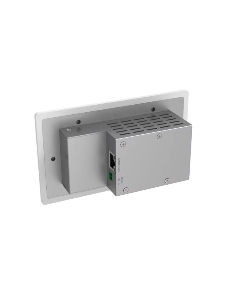 INFOBIT ITRANSDX22EUK Plaque murale  iTrans DX-22-EUK Dante 2CH - version UE/Royaume-Uni avec PoE port XLR