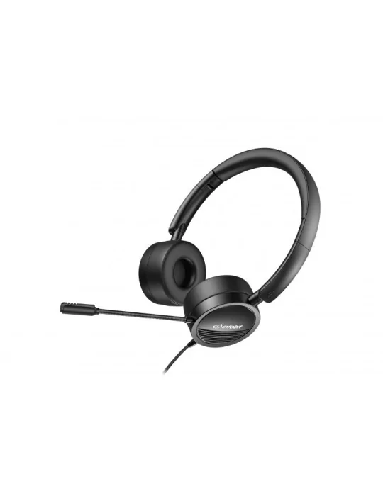 INFOBIT IVOICEH300 Casque de bureau multifonctions 2-en-1 avec commande en ligne  iVoice H300 (New)