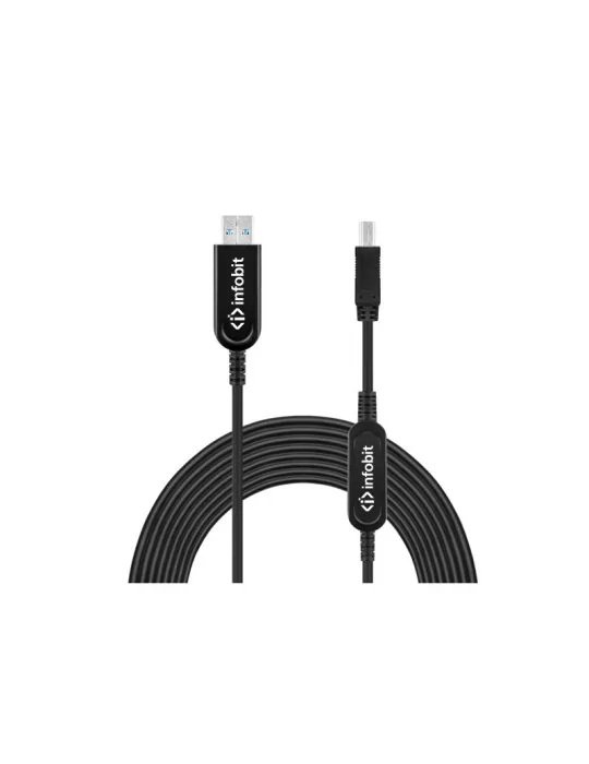 INFOBIT U31AMBM3205 Câble actif fibre optique 5m USB3.1 Type A(M) vers B(M)  U31-AMBM32-05