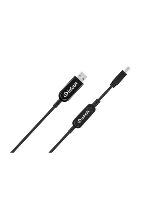 INFOBIT U31AMBM3240 Câble actif fibre optique 40m USB3.1 Type A(M) vers B(M) Infobit U31-AMBM32-40