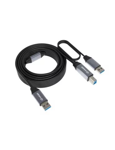 INFOBIT iCableUSBACC10AB Cordon USB 3.0 actif  iCable-USB-ACC10-AB USB-A (M) vers USB-B (M) 10m