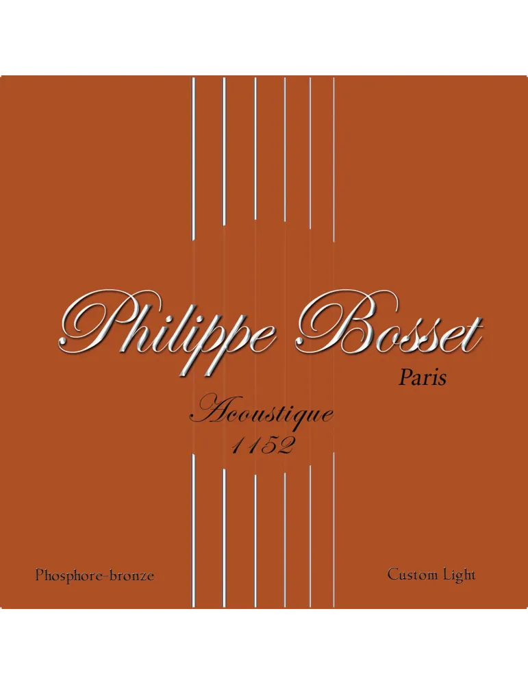  PHILIPPE BOSSET PBACP1152 ACOUSTIC GAME PH. BRONZE 11-52|MusicGoodDeal 