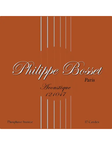  PHILIPPE BOSSET PBACP121047 ACOUSTIC SET 12 STRINGS 10-47|MusicGoodDeal 