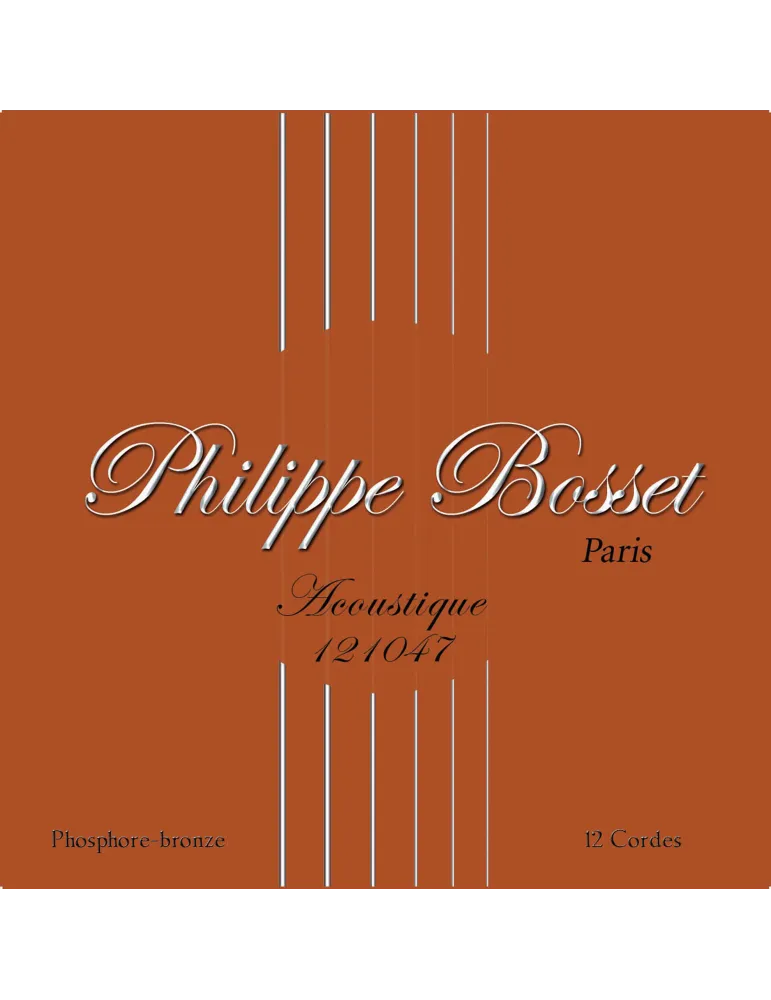  PHILIPPE BOSSET PBACP121047 ACOUSTIC SET 12 STRINGS 10-47|MusicGoodDeal 