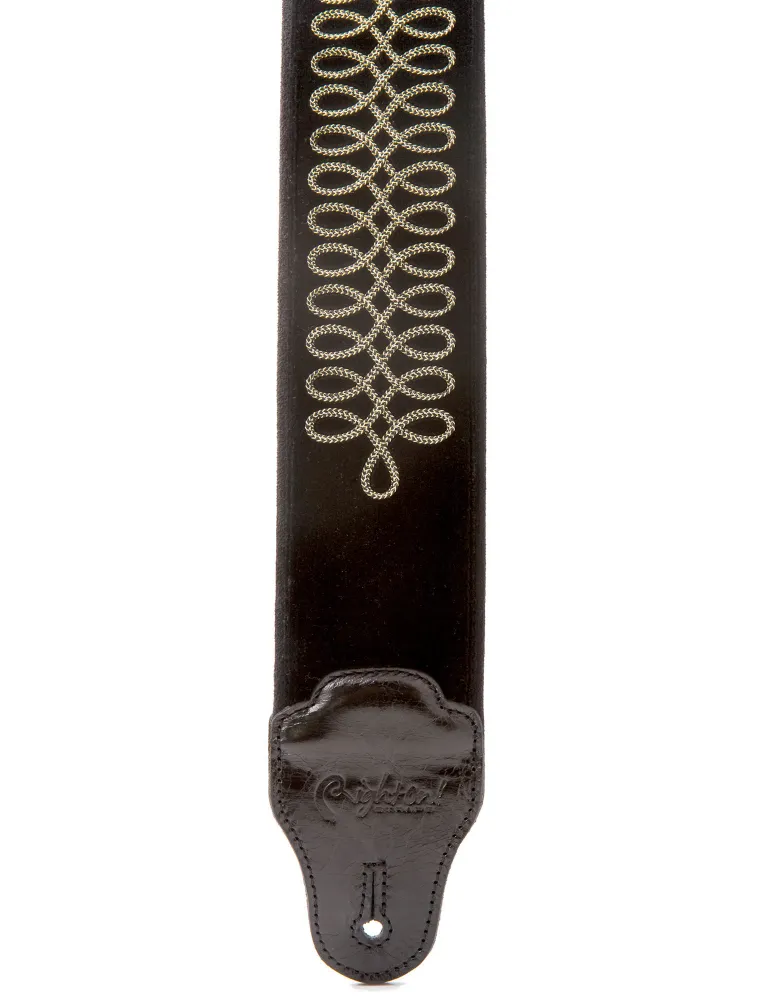  RIGHTON STRAPS SGTPEPPERS-BK RIGHTON SGT PEPPERS LEATHER STRAP BLACK|MusicGoodDeal 