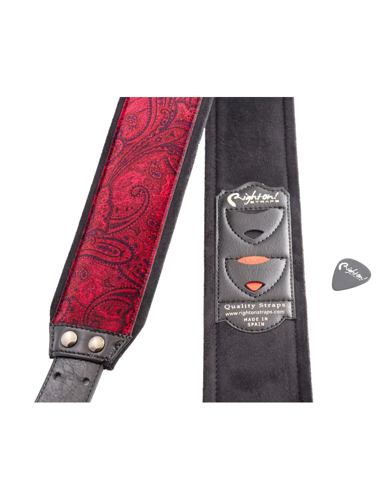  RIGHTON STRAPS VELVET RIGHTON J-PAISLEY RED|MusicGoodDeal 