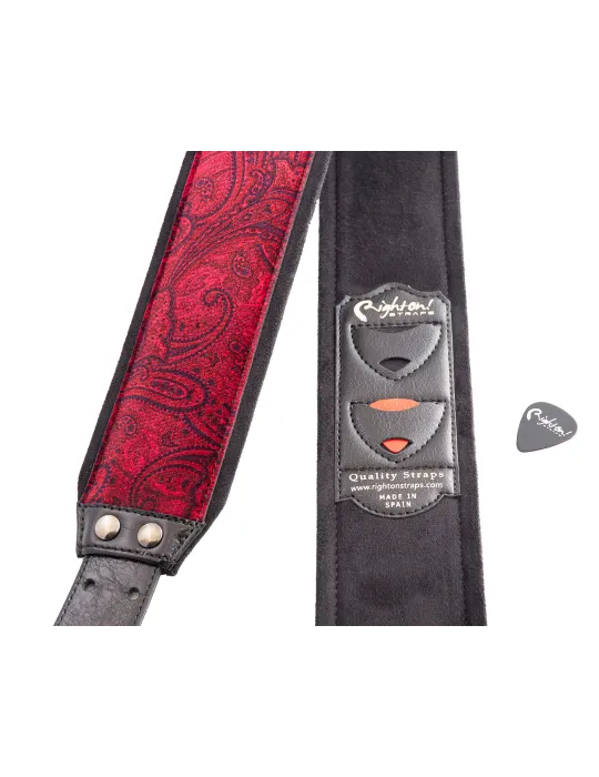  RIGHTON STRAPS VELVET RIGHTON J-PAISLEY RED|MusicGoodDeal 