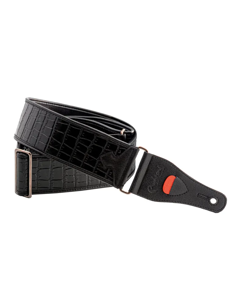  RIGHTON STRAPS VEGAN RIGHTON ALLIGATOR BLACK|MusicGoodDeal 