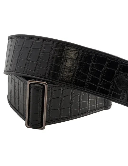  RIGHTON STRAPS VEGAN RIGHTON ALLIGATOR BLACK|MusicGoodDeal 