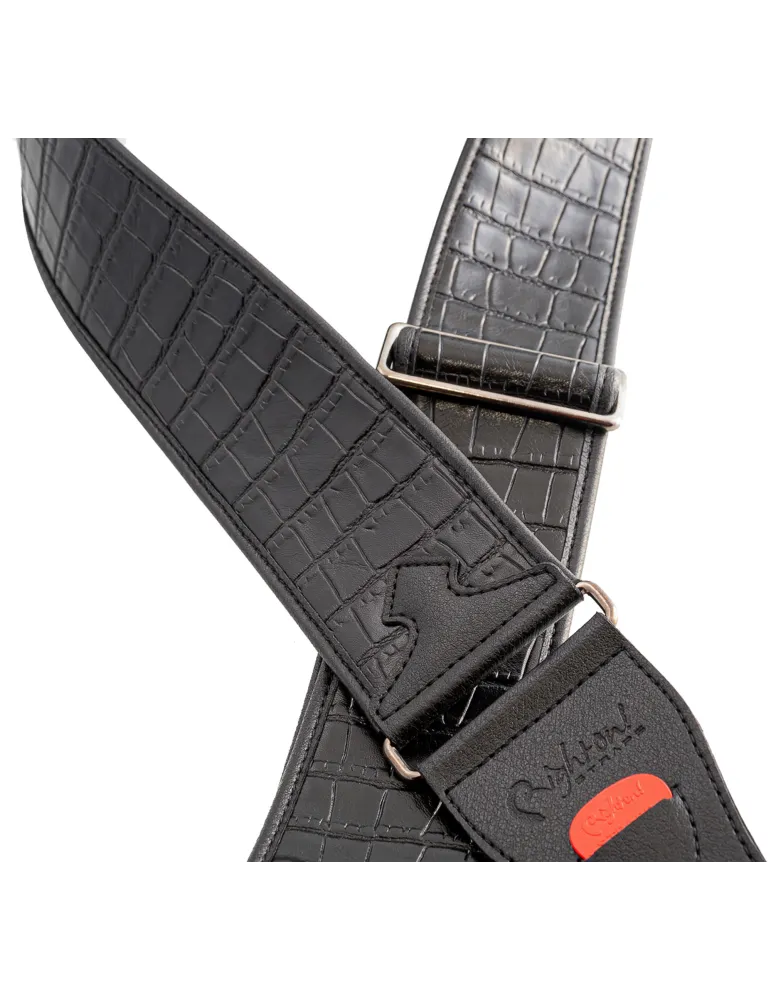  RIGHTON STRAPS VEGAN RIGHTON ALLIGATOR BLACK|MusicGoodDeal 