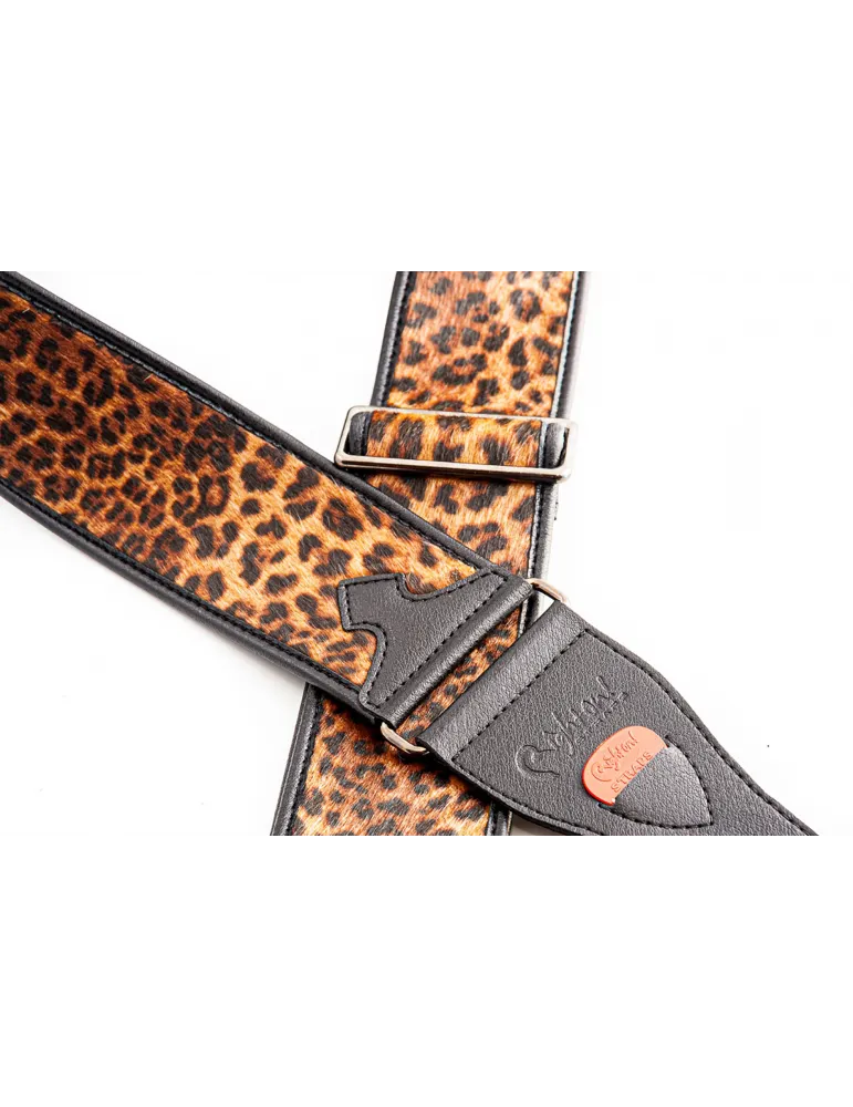  RIGHTON STRAPS VEGANER RIEMEN RIGHTON LEOPARD BEIGE|MusicGoodDeal 