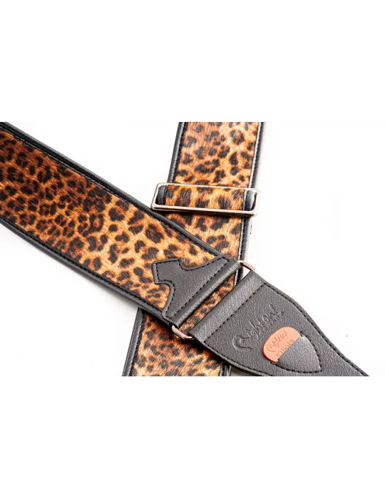  RIGHTON STRAPS VEGANER RIEMEN RIGHTON LEOPARD BEIGE|MusicGoodDeal 