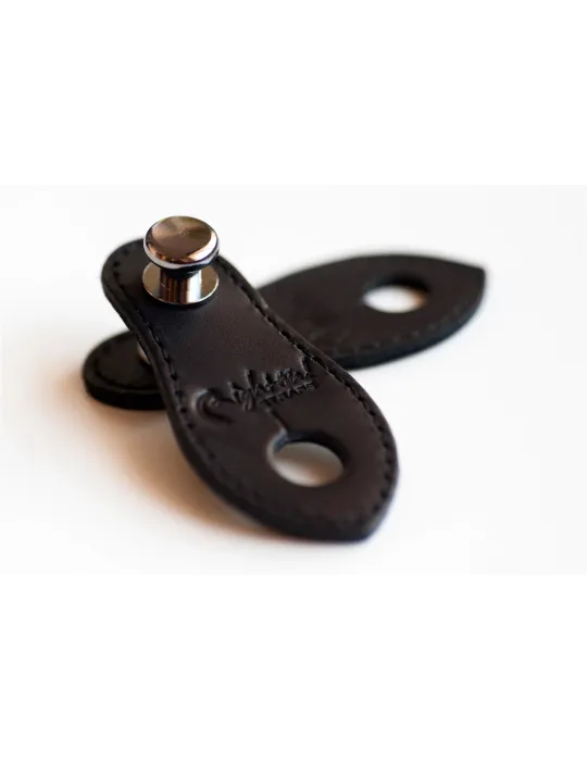  RIGHTON STRAPS END-PIN BLACK LEATHER|MusicGoodDeal 