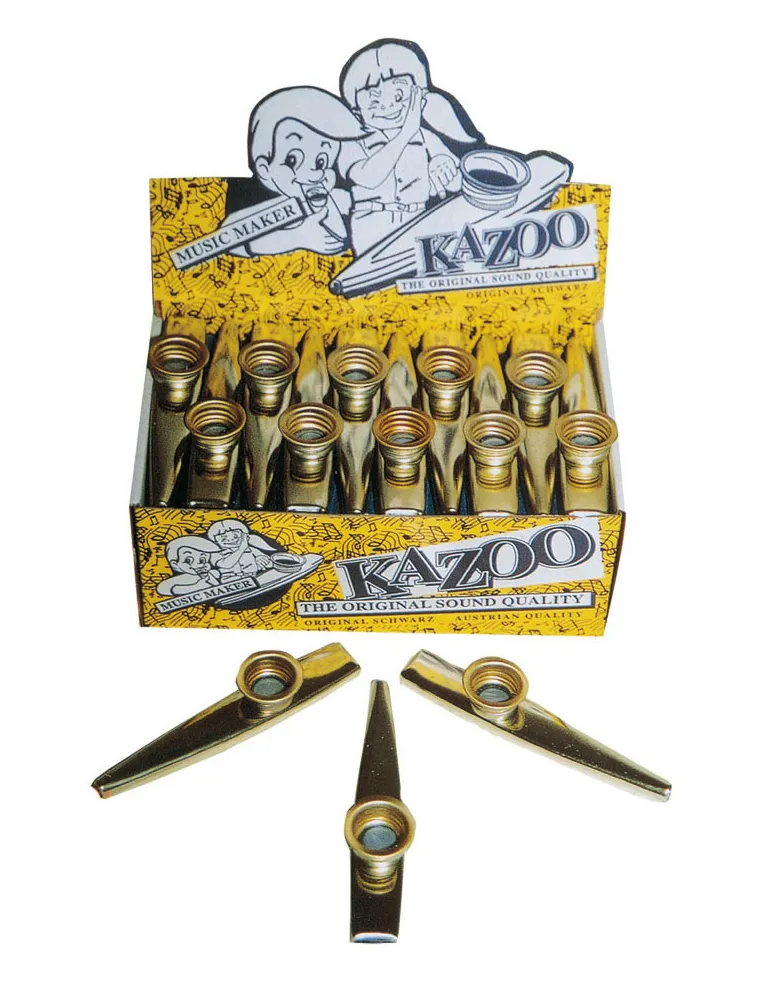  SCHWARZ BOX OF 22 KAZOOS IN METAL|MusicGoodDeal 