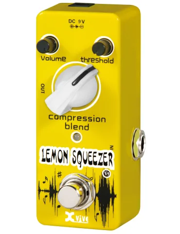  X-VIVE XVI-V9 PEDAL LEMON SQUEEZER YELLOW|MusicGoodDeal 