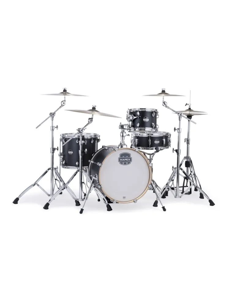  MAPEX MARS MAPLE TRAVEL KIT 4F MATTE BLA|MusicGoodDeal 